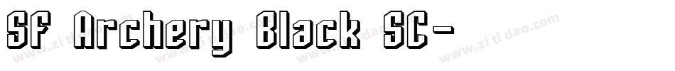 SF Archery Black SC字体转换